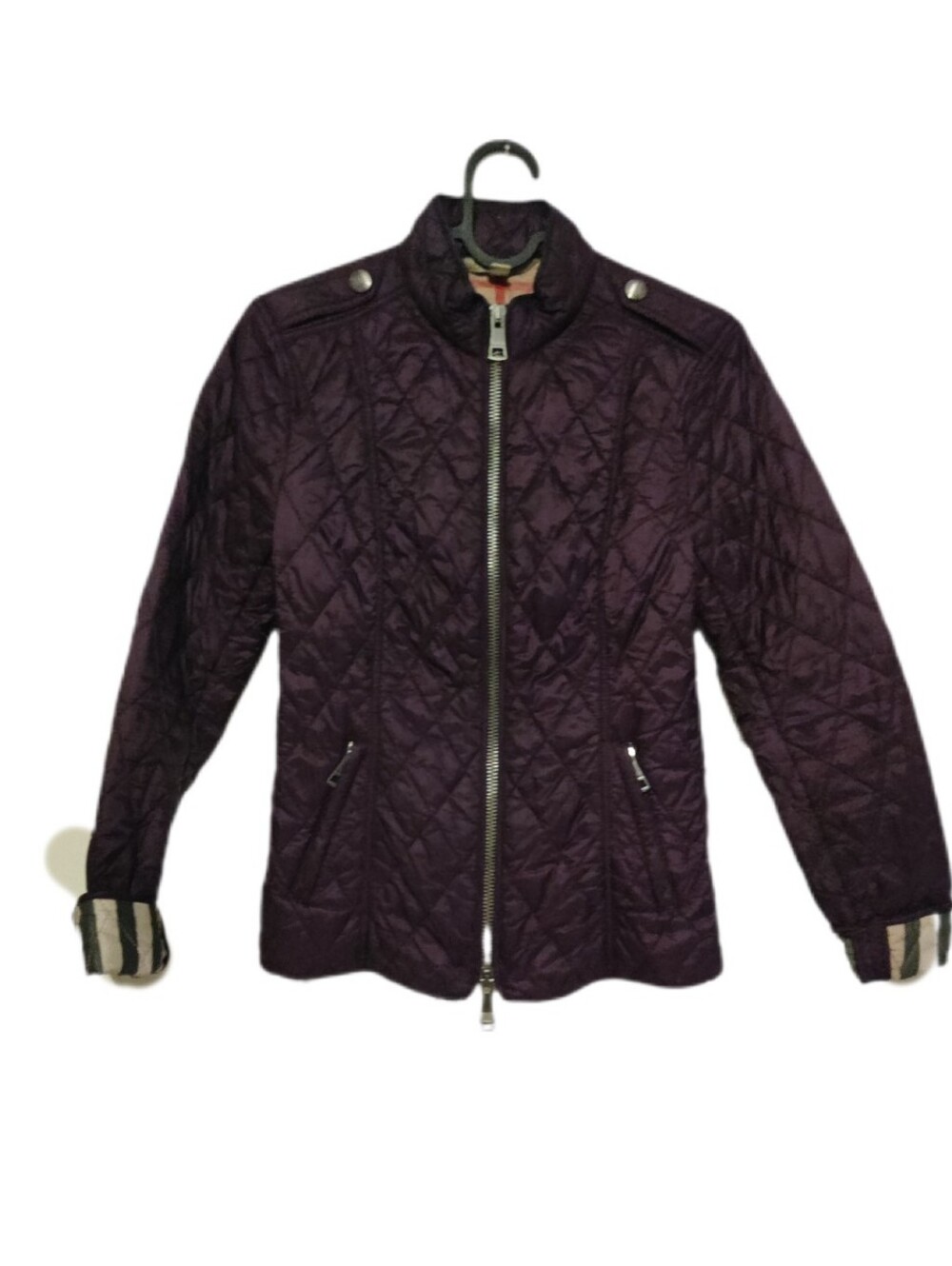 Burberry Brit Quilted Purple Jacket